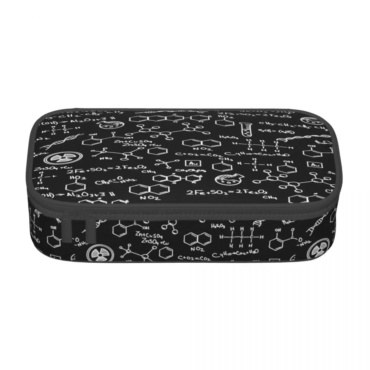 Custom Science Chemistry Pattern Pencil Cases for Boys Gilrs Big Capacity Chemical Lab Tech Pen Bag Box Stationery