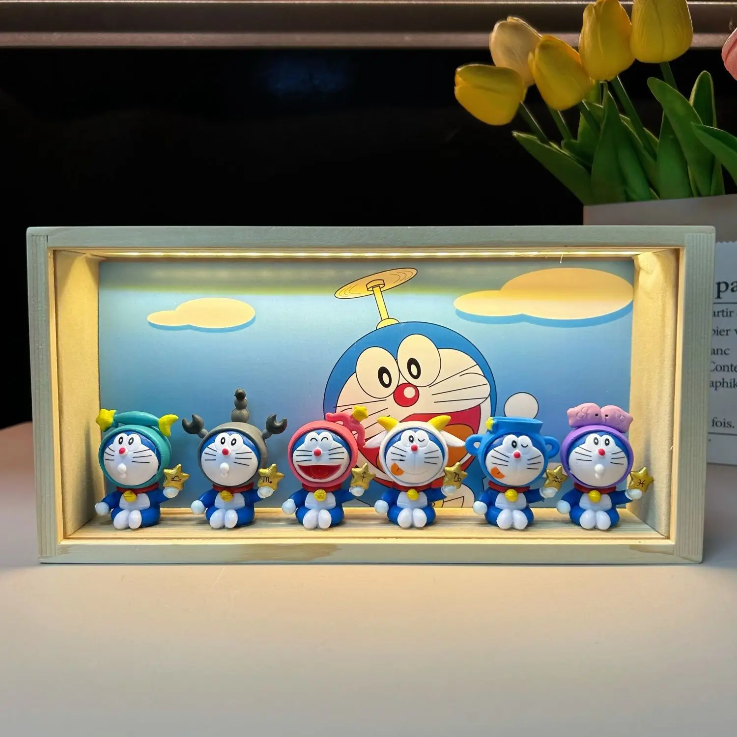 

Синий мультяшный светодиодный ночник-украшение, креативный подарок для пары, подарок на день рождения для девочек и мальчиков