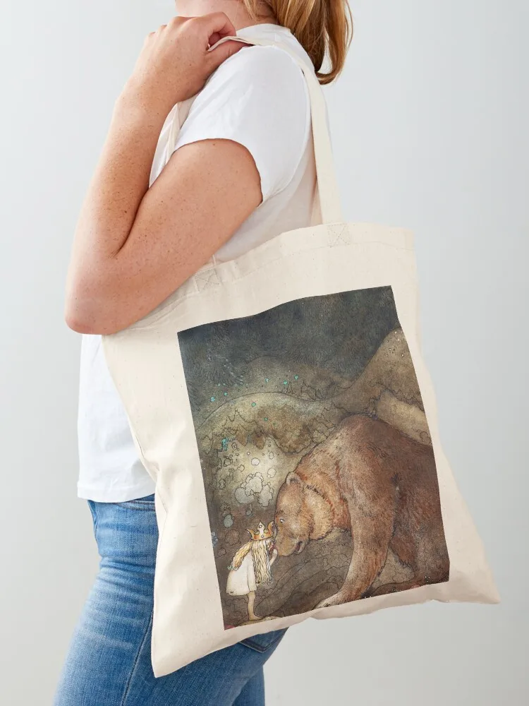 

Poor Little Bear - John Bauer Bellas Glorious Adventure Tote Bag Women's bag Fabric bag Handbags women Candy bags