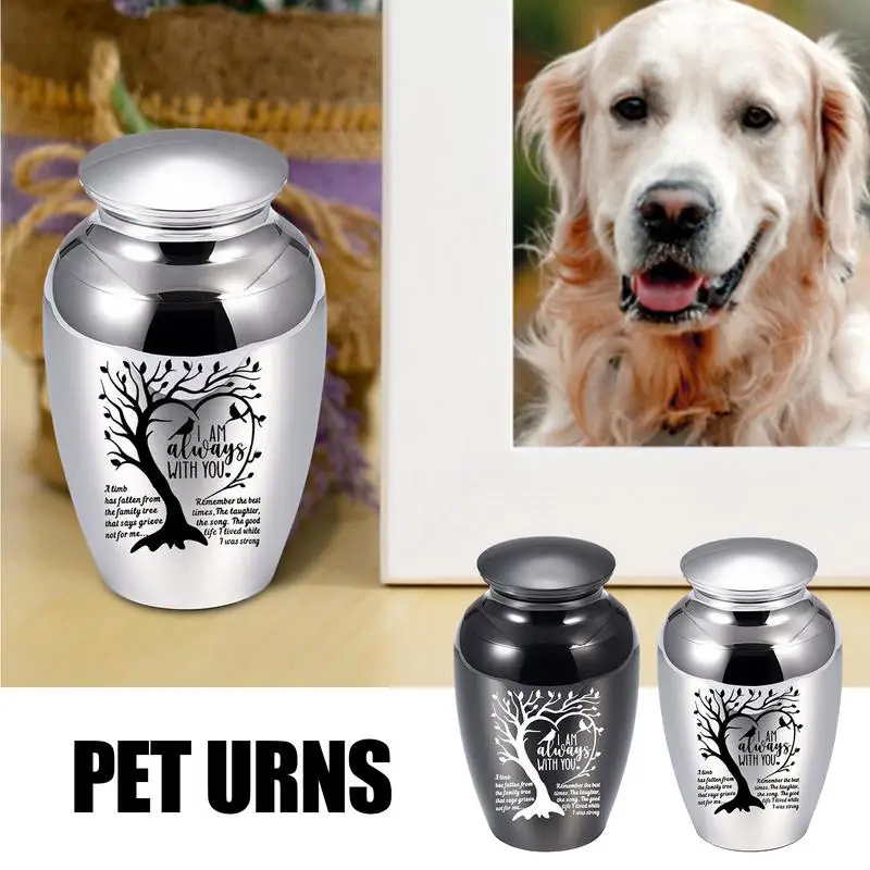 Aluminum Alloy Dog Urns Dog Cat Bird Urns Cremation Ashes Urn Sealed Funeral For Dogs Pet Souvenir Urns For Ashes And Hairs