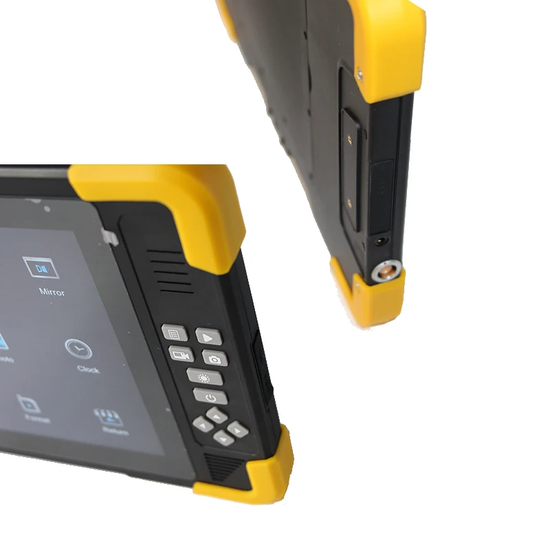 5MP IP68 مقاوم للماء 360 PTZ عموم أنبوبة إمالة المجاري مدخنة CCTV كاميرا فحص الأمن مع تسجيل واي فاي 10.1 بوصة