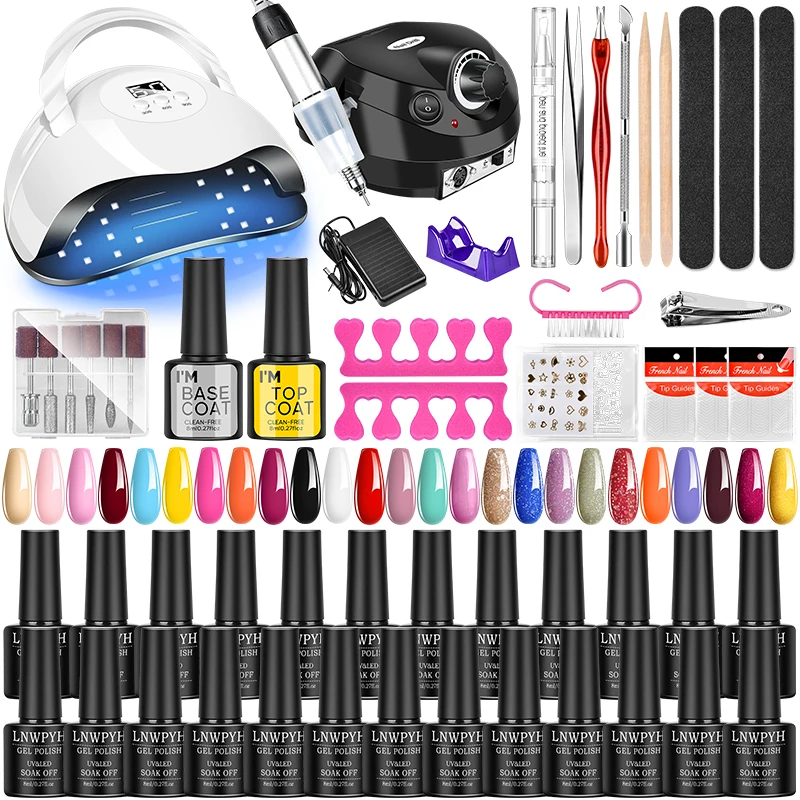 kit-de-vernis-a-ongles-en-gel-avec-lampe-led-puissante-lime-a-ongles-et-ensemble-complet-d'outils-de-nail-art-pour-des-resultats-professionnels-a-domicile
