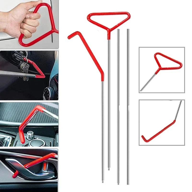 Car Door Tool  Inflatable Air Wedge Pump Auto Window Door Open Unlock Fixing Gripper Tools Long Reach Kits with Carrying Bag