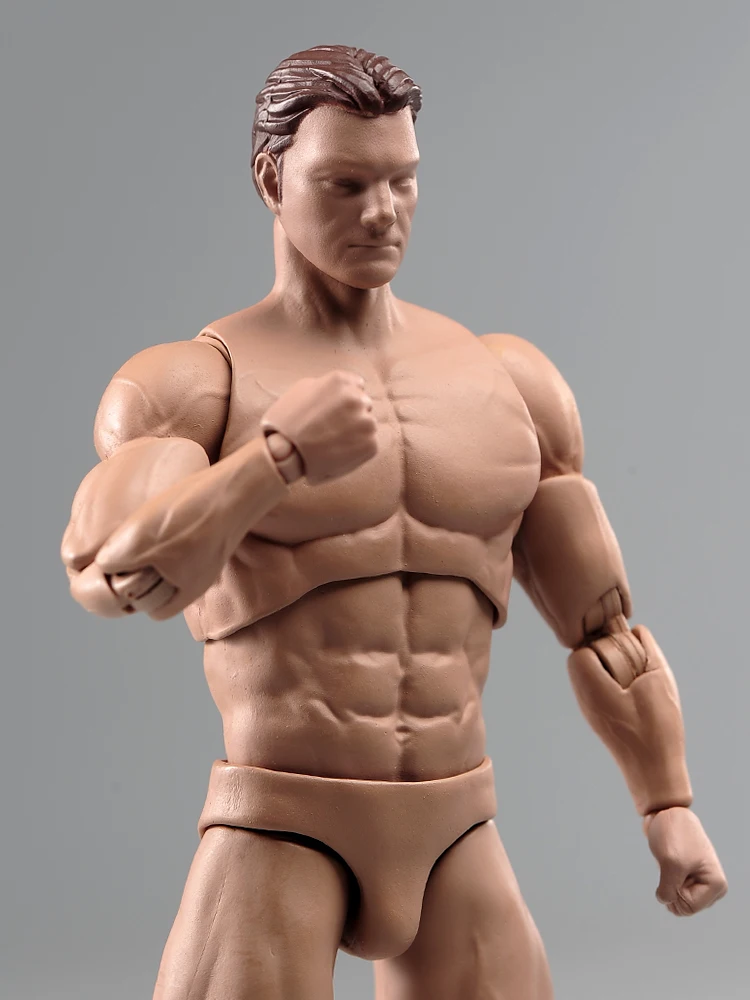 Corps masculin super flexible avec tête sculptée, soldat masculin, figurine d'action musclée, poupées à collectionner, AM116, 1/12, 6 po