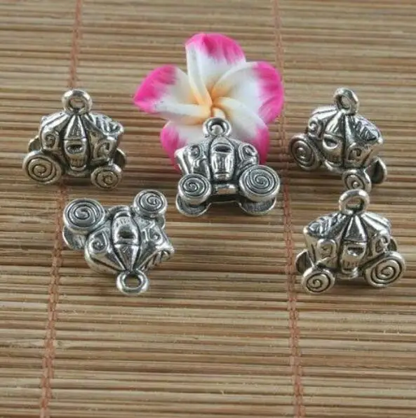 8pcs 13mm ,hole:1mm Tibetan silver pumpkin coach design pendant h0207