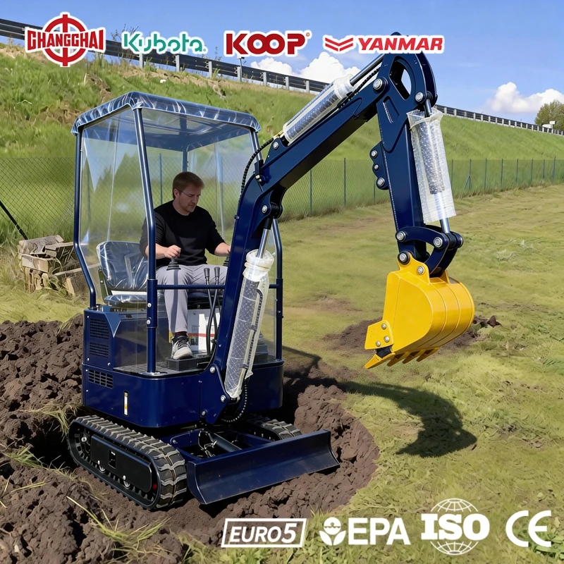 

Мини-экскаватор 1,5 тонны с двигателем Kubota, стандарт EPA/Euro 5, для сельского хозяйства и строительства, дизельный экскаватор YANMAR.
