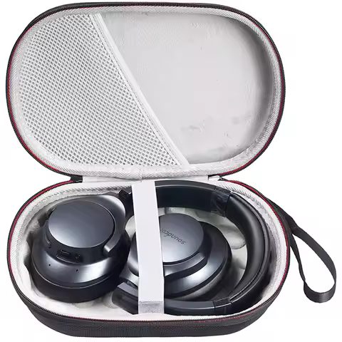 Newest Hard EVA Carrying Box Portable Storage Bag Cover Case for Soundcore by Anker Life Q45 Q30 Q35 Q20 Q20+ Headphones Box