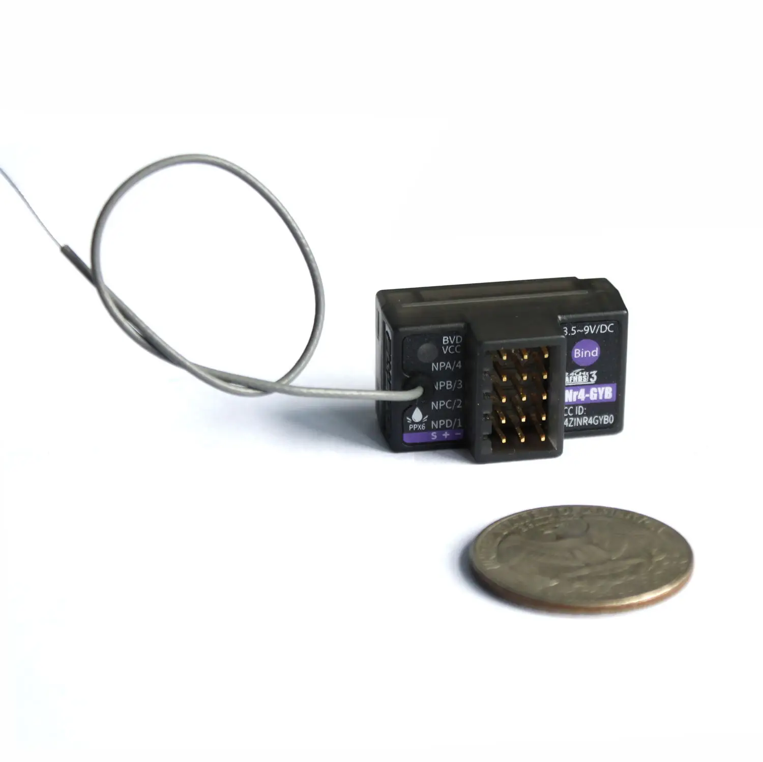 Flysky RC Noble NB4 Gyro Receiver 4 Channels INr4 GYB For NB4 Noble Lite And Noble Pro Radio Transmitter AFHDS 3