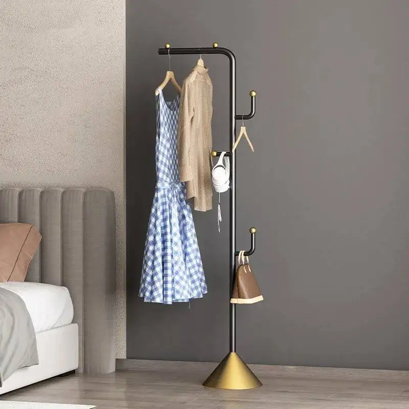Metal Standing Floor Coat Rack Minimalist Designe Place Saving Coat Rack Garment Storage Burro Ropa Perchero Home Furniture