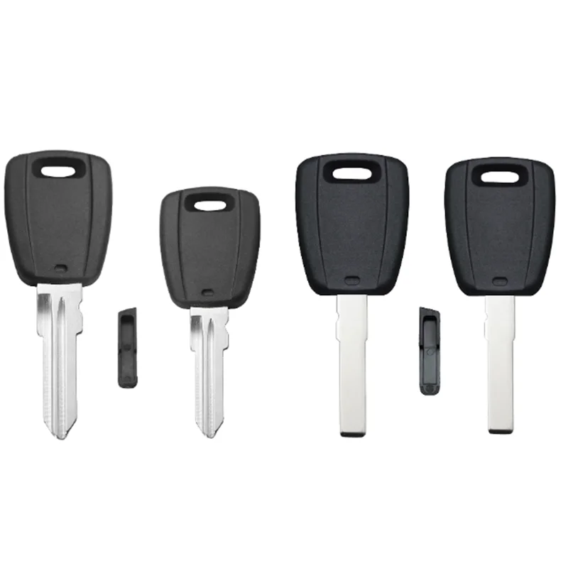 

10pcs For Fiat Key Shell Black Blank For Fiat 500 Ducato Transponder Key Uncut /SIP22 GT15R Blade Replacement