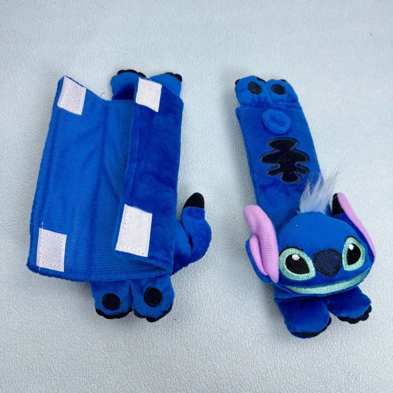 

Disney Stitch Car Seat Belt Shoulder Guards Cute Cartoon Lilo & Stitch Soft Plush Shoulder Guard Car Interior Decoration Gifts