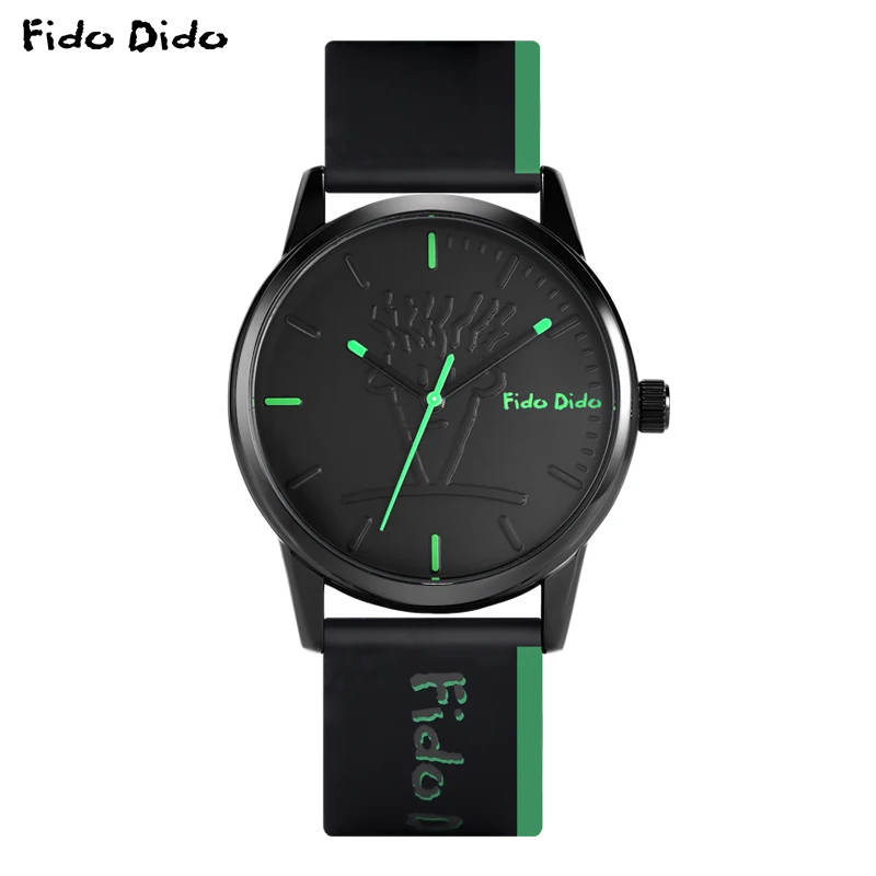 Fido Dido Couple Watch - Silicone Band | 50M Waterproof | Japan Movement | Sports Unisex | FD2310-906