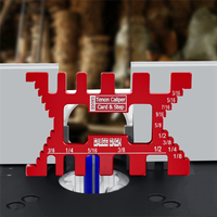 Vlag Aluminum Dovetail Jig Precision Tenon Gaps Gauge Woodworking Tenon Caliper Table Saw Depth Gauge Height Measuring