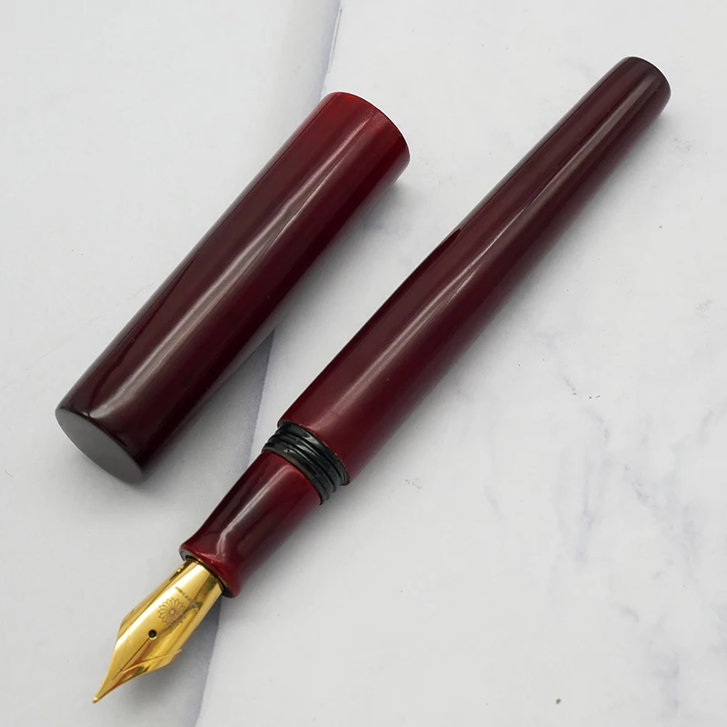 

Японская перьевая ручка WANCHER из черного дерева с лаковым покрытием, JOWO EF F M, ретро-дизайн, из твердой резины, для письма, канцелярские принадлежности, плавное письмо