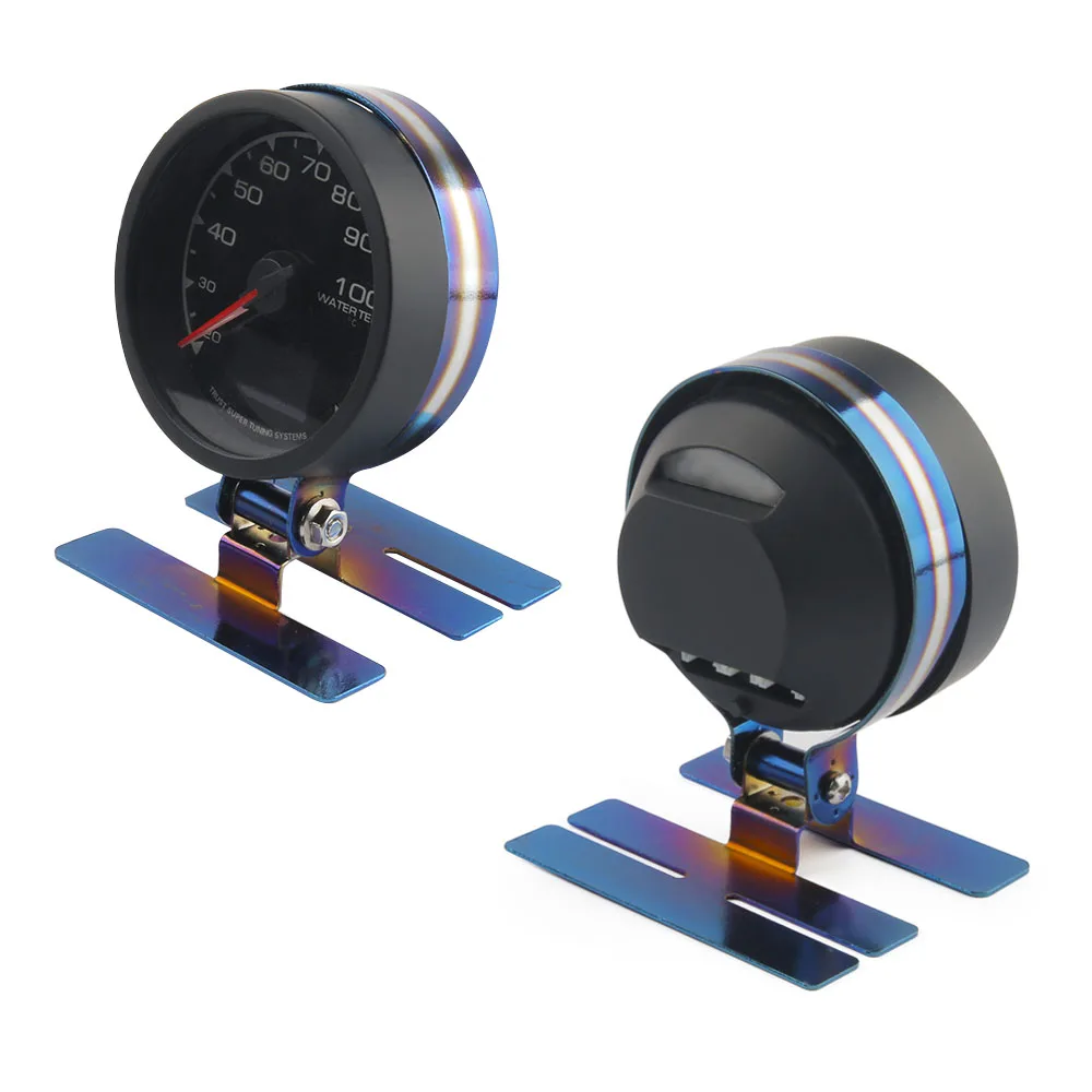 Universal 62mm Gauge Pod Holder, Baking Blue Swivel Cup Mount Bracket, Car Truck Dashboard Meter Mount Accessory