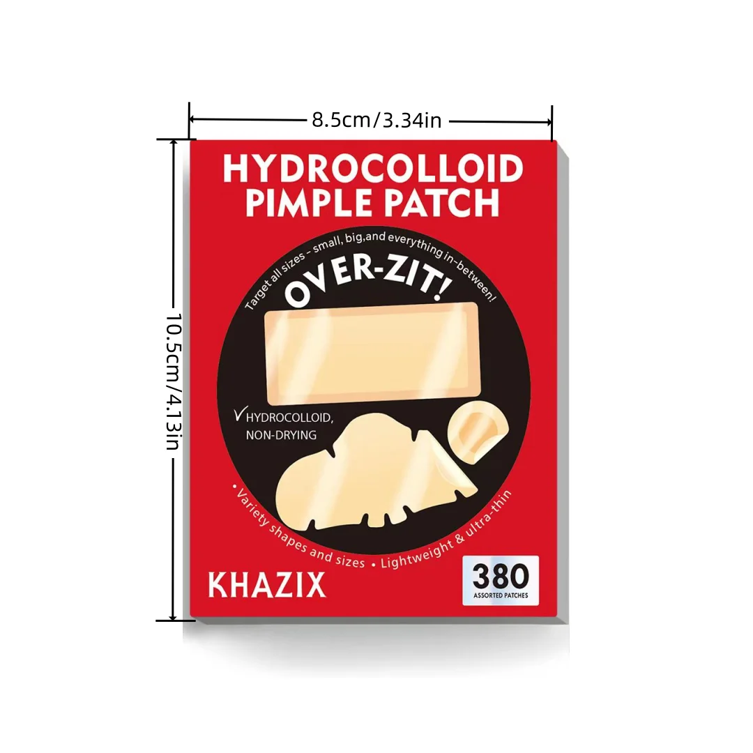 380 قطعة من رقع حب الشباب للوجه، رقع كونسيلر، رقع البثور، هيدروجيل رفيع للغاية وغير مرئي وجيد التهوية
