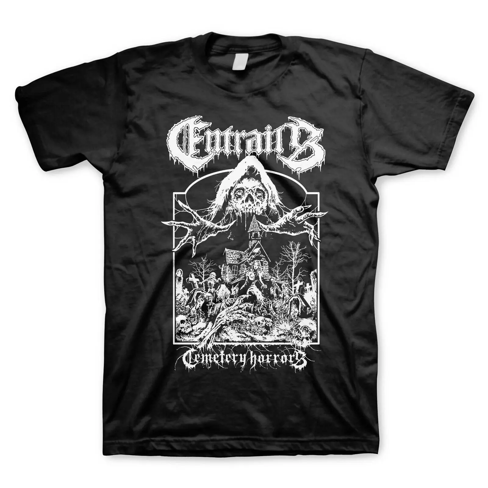 ENTRAILS cd lgo CEMETERY HORRORS Official SHIRT XL New raging death