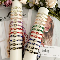 24PCS/Set Handmade String Virgin Mary Mexican Braclets Sain jude Bracelets For Men Women Girls Protection Bracelets