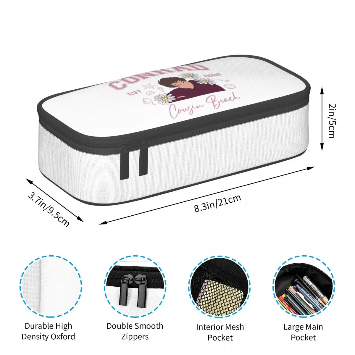 مقلمة Conrad Fisher ممتعة في الصيف تحولت حامل أقلام جميل حقائب أقلام رصاص لطلاب المدارس صندوق أقلام رصاص لمستحضرات التجميل #5
