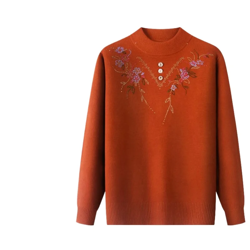 

Autumn Winter Clothes Woman Pullover Thicken Warm Women's Long Sleeve Top Pulls Femmes Knitwear Sweater Female Jumper M150