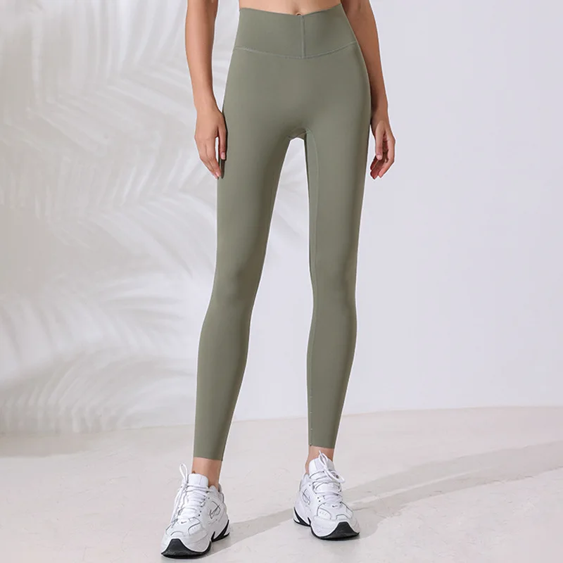 Women Sport Leggings High Waist Yoga Pant Elastic Hip-Lifting  Running Trousers Free Cropped Quick Dry Gym Fitness Tights Female