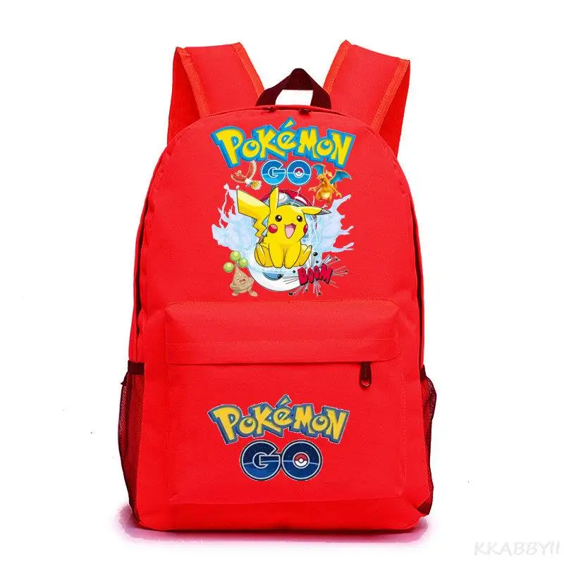 Anime Pokemon Go Backpack Canvas Pikachu Boys Girls Teenagers schoolbag Rucksack Men Women Mochilas Travel Bags