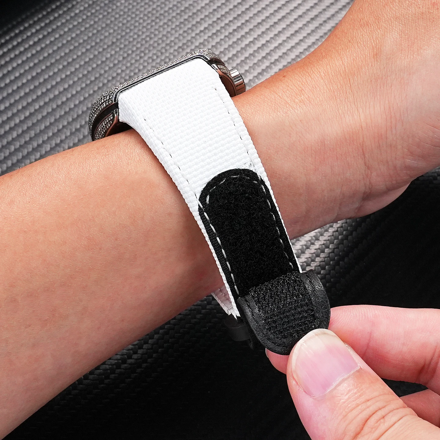 ل فرانك مولر V45 فلوروروبر حزام مقاوم للماء V32 V41 خاص الإفراج السريع ساعة جلدية سلسلة الرجال FMK الشريط الرياضي