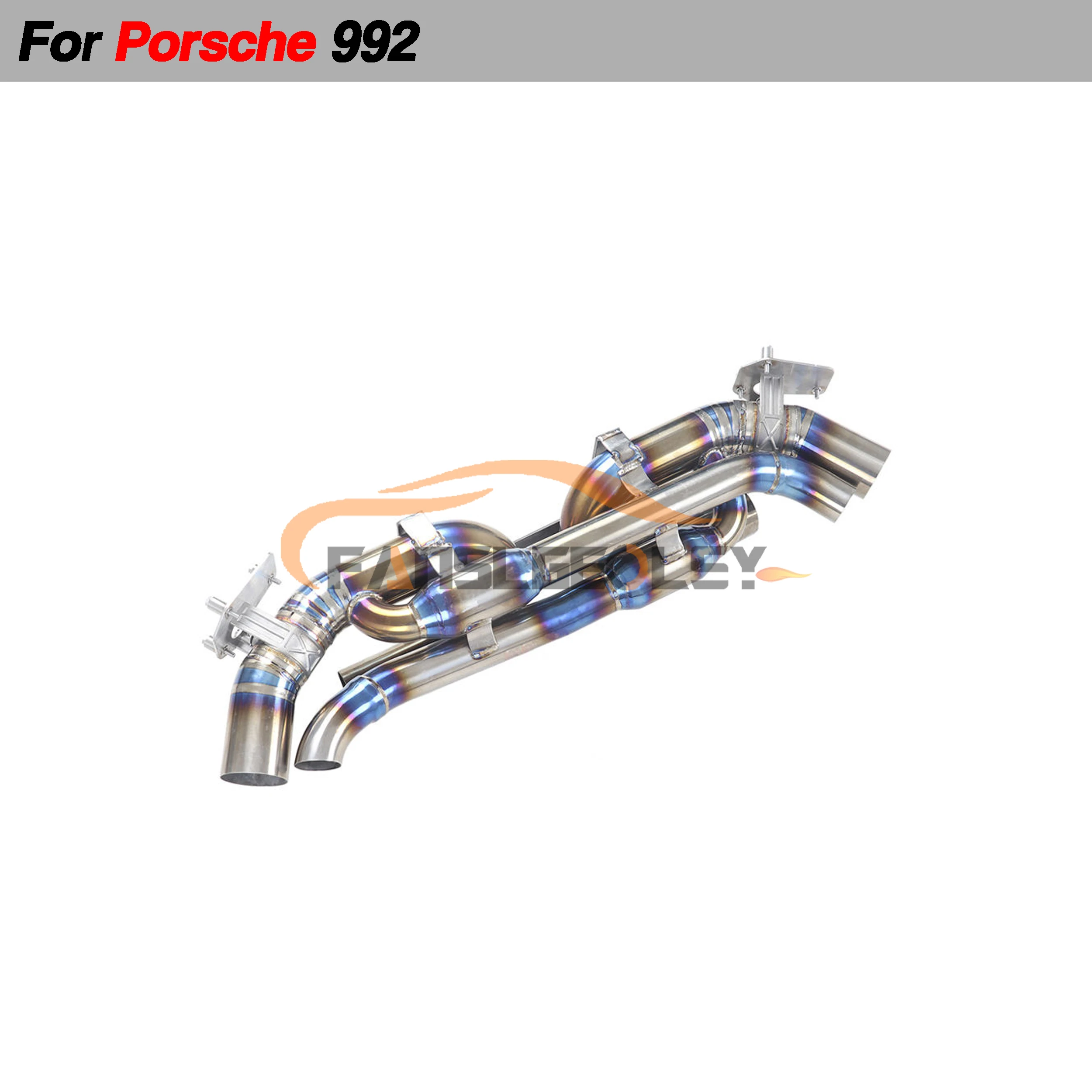 For Porsche 911 992 3.0T Carrera S Titanium Alloy Catback Performance Exhaust System Valvetronic With Muffler Pipes Tuning