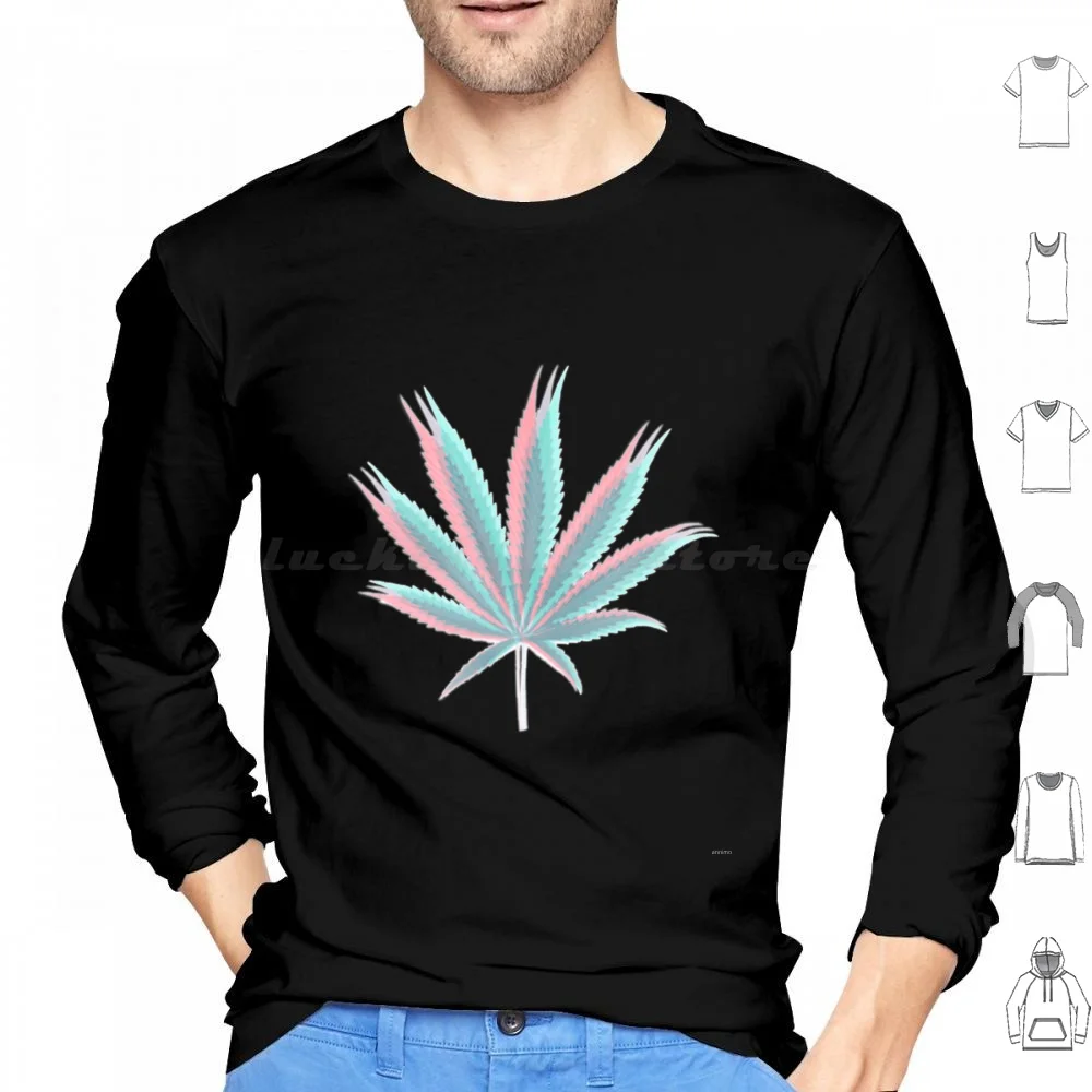 

Толстовки Happy Leaf с длинным рукавом Leaf Mj Pattern 3d