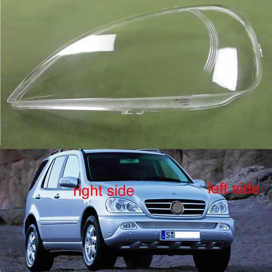 For Mercedes-Benz W163 ML320 ML350 ML500 1998-2005 Car Accessories Transparent Headlamp Lens Cover Headlight Shell Plexiglass