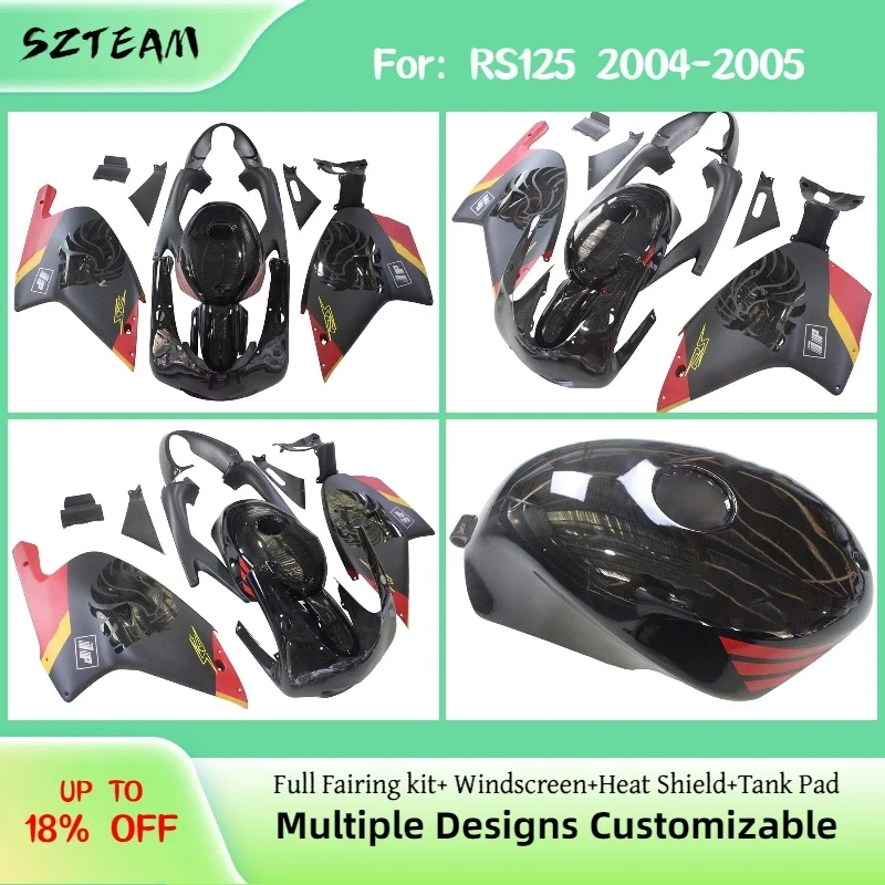 

Комплект обтекателей для Aprilia RS125 2004-2005, полный комплект, литые под давлением, PRO-2
