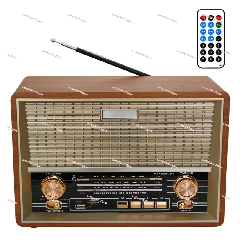 

Ретро Bluetooth-динамик для пожилых людей, многофункциональный динамик, портативный деревянный ретро-монорадио