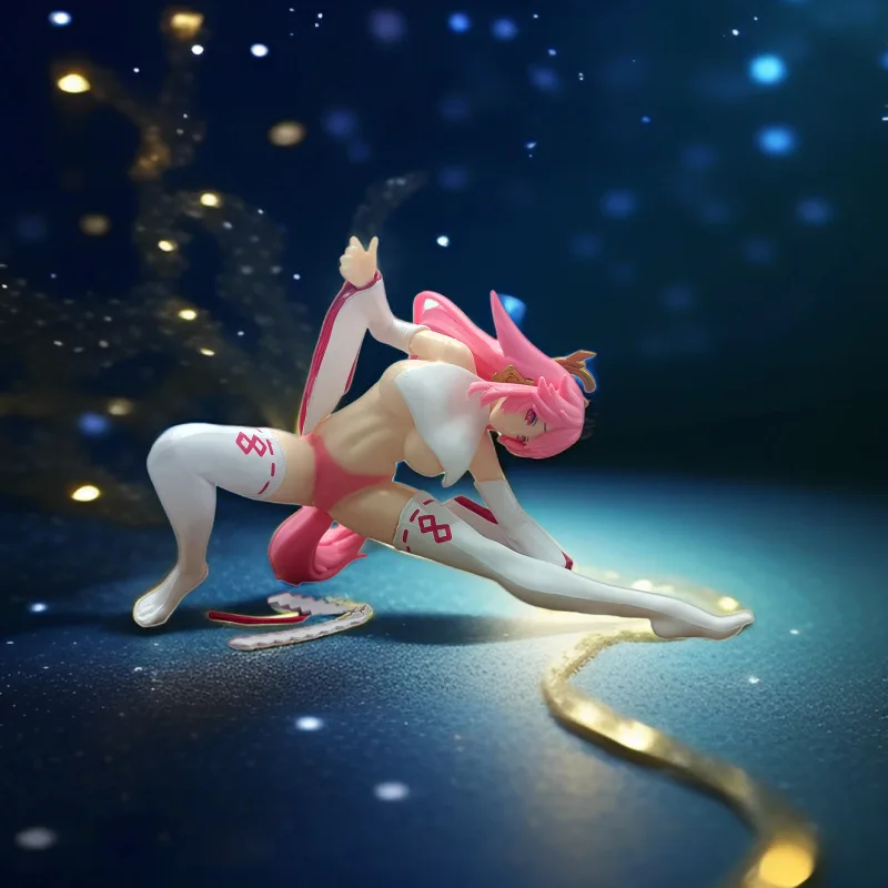

New Anime figure Yae Miko Game Peripherals Creative Cartoon Squatting Shape Desktop Car Chassis Model Decorative Ornaments