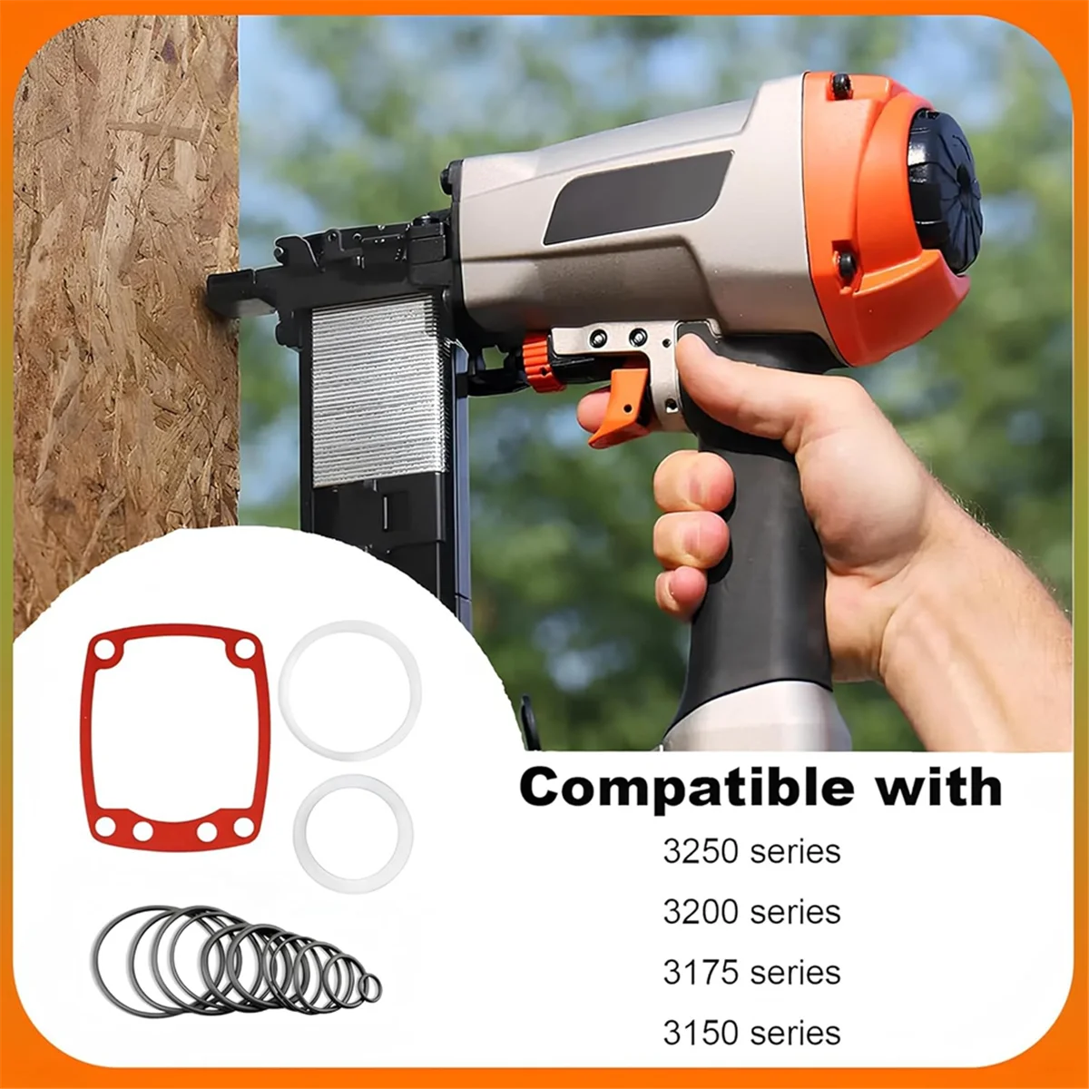 

A002 Замена комплекта для восстановления гвоздезабивателя для 3150 3175 с крышкой прокладки 402707 402725, уплотнение цилиндра 403700, комплект для восстановления уплотнительного кольца