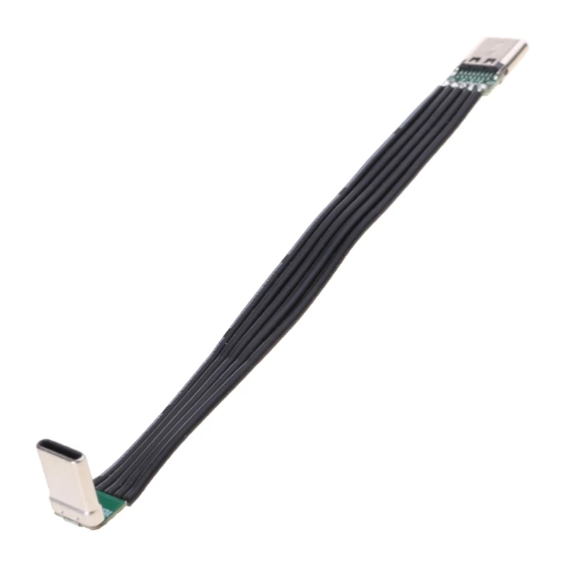 كابل شحن سريع من النوع C ذكر إلى أنثى يدعم 2A كابل طاقة ينحني رأس مستقيم 20 واط قوي 480 ميجابت في الثانية دروبشيب