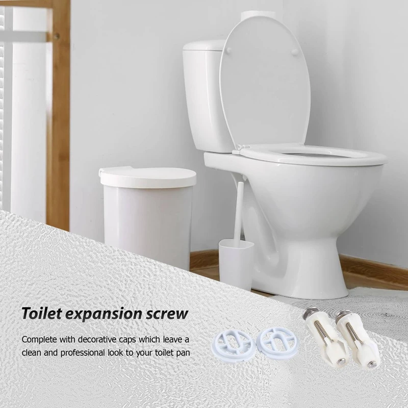 Toiletten sitz Scharniere Schrauben WC Loch befestigung einfache Installation 2er Pack