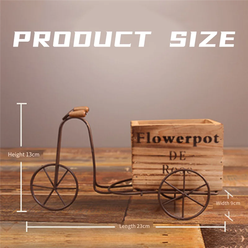 BAAG-подставка для велосипедных растений, цветочный горшок из металлической проволоки, кашпо из кованого железа для сада, патио, наружного и внутреннего декора