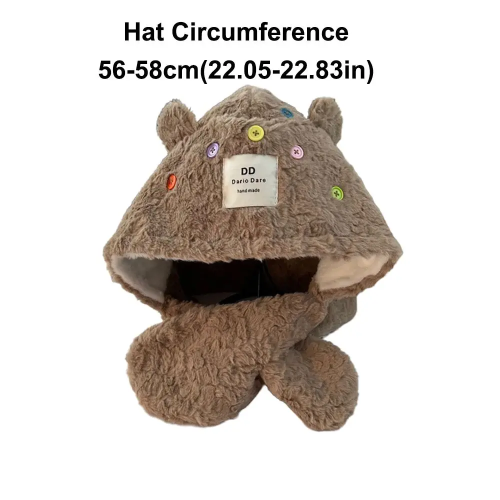 عارضة لطيف الأذن قبعة دافئة سميكة حماية الأذن قبعة وشاح يندبروف الدفء قبعة الشتاء