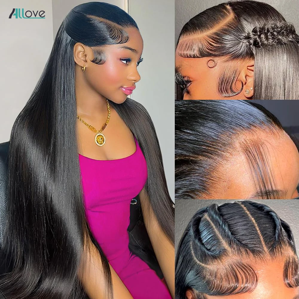 

30 Inch 13x4 Straight Lace Front Wig Transparent Lace Frontal Human Hair Wig Preplucked Human Hair Wigs for Women