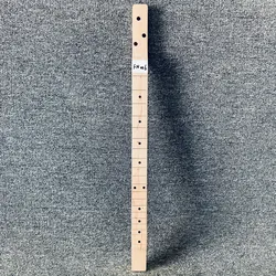 FN006 3 String Guitar Neck Solid Natural Color Maple Unfinished No Paints No Frets DIY Replace Parts