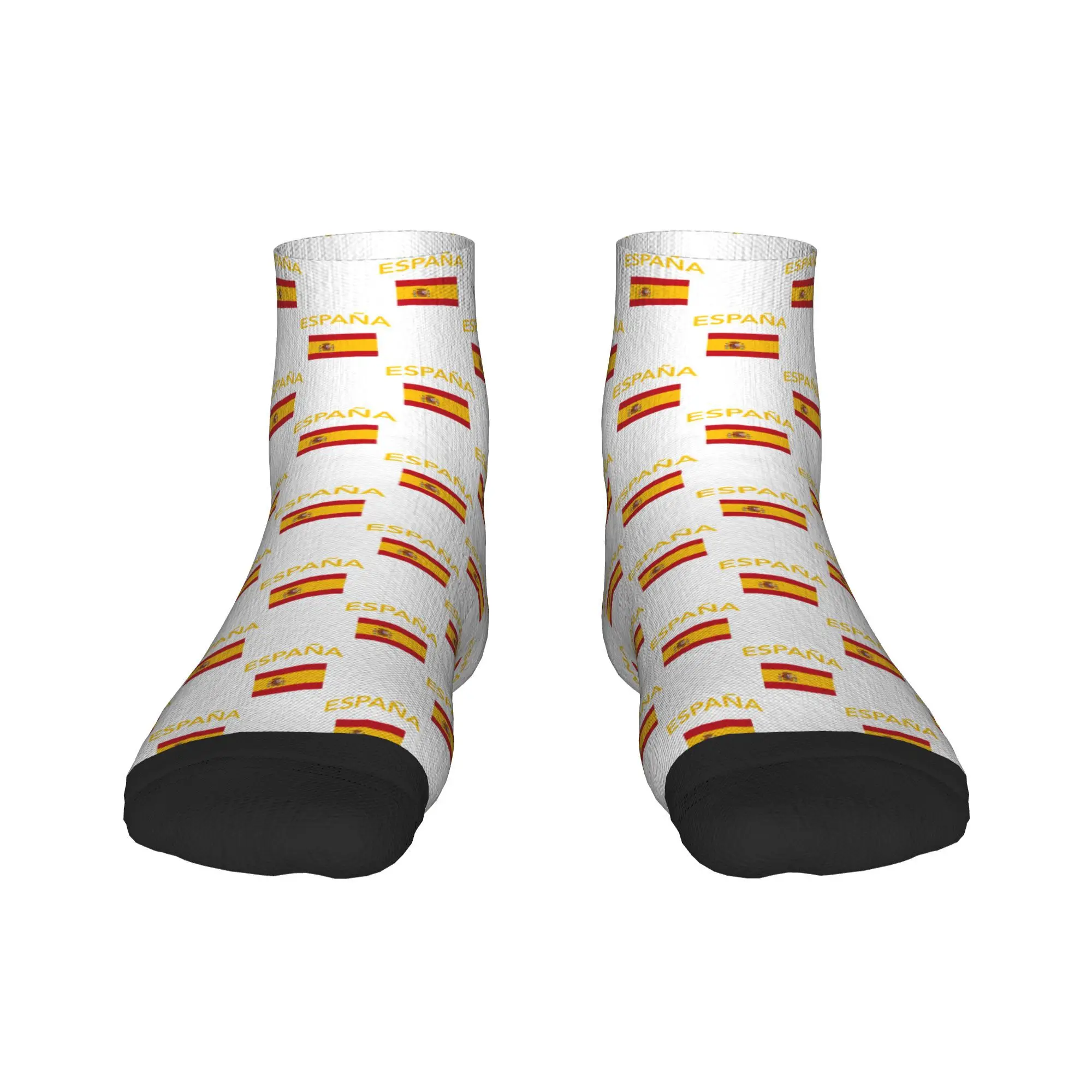 

Spain Spanish Flag Socks Harajuku Super Soft Stockings All Season Socks Accessories for Man's Woman's Birthday Present
