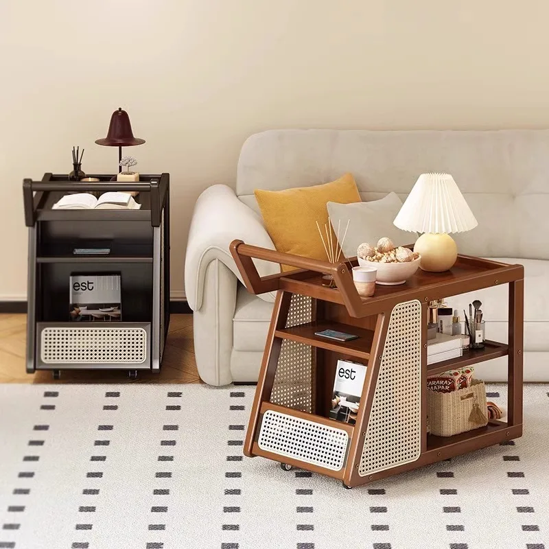 Household living room sofa side few trolleys sofa side cabinet side measuring cabinet small table creative dining car rack