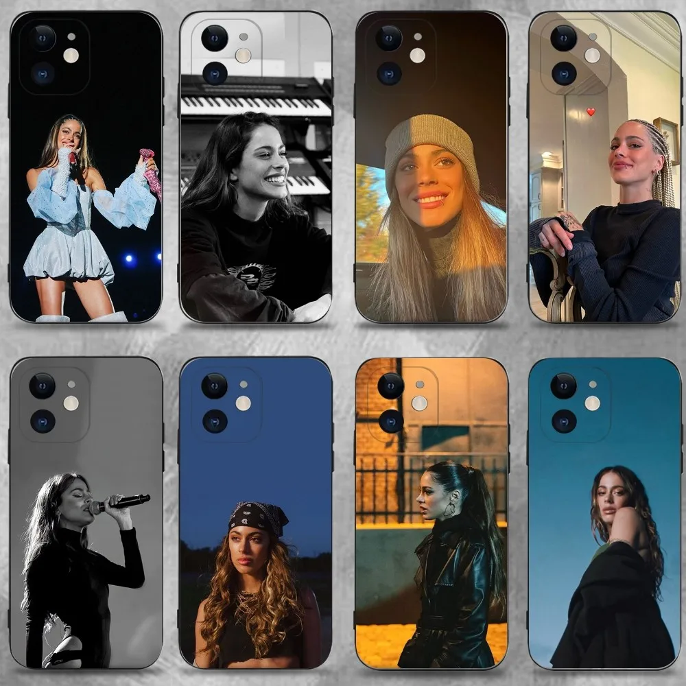 

Martina Stoessel TINI Phone Case For iPhone 16 15 Plus 14 13 Pro Max 12 Mini 11 X XS XR 7 8 8Plus Black Soft Phone Coque