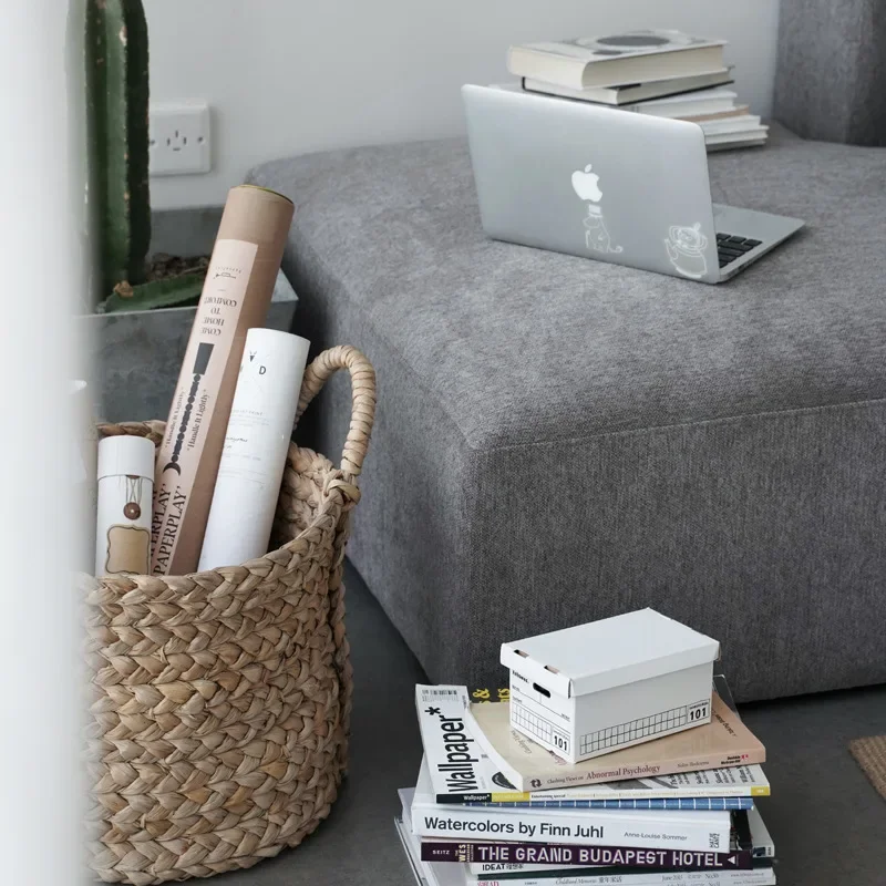 Tissu en lin Simple, salon, petit appartement, module vent crème français, combinaison de canapé d'angle