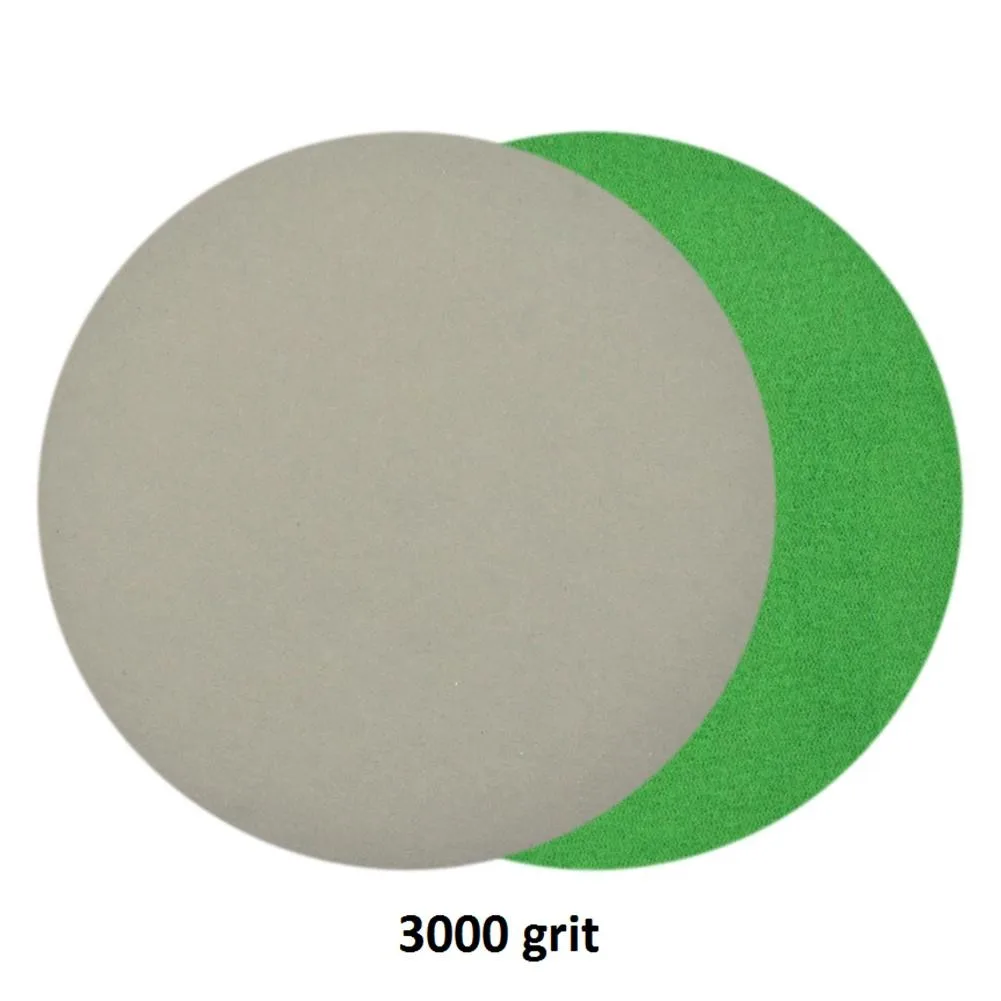 15pcs Hook And Loop Wet And Dry Sandpaper 400 600 2000 Grits Sanding Disc For Headlamps Automotive Metal Polishing