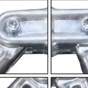 4 Pack 25mm Rotating Tee Connectors Adjustable Swivel Joint Galvanized Steel Pipe Fitting For DIY Furniture Frame
