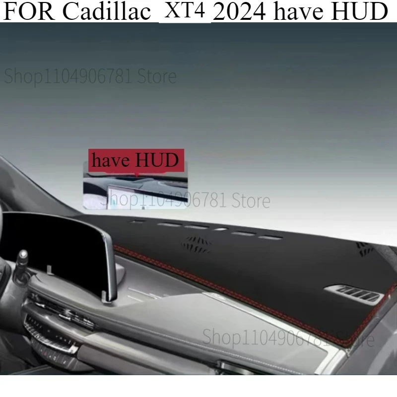 

FOR Cadillac XT4 2024 have HUD Car Dashboard Avoid light Pad Instrument Platform Desk Cover Mats Carpets Accessories