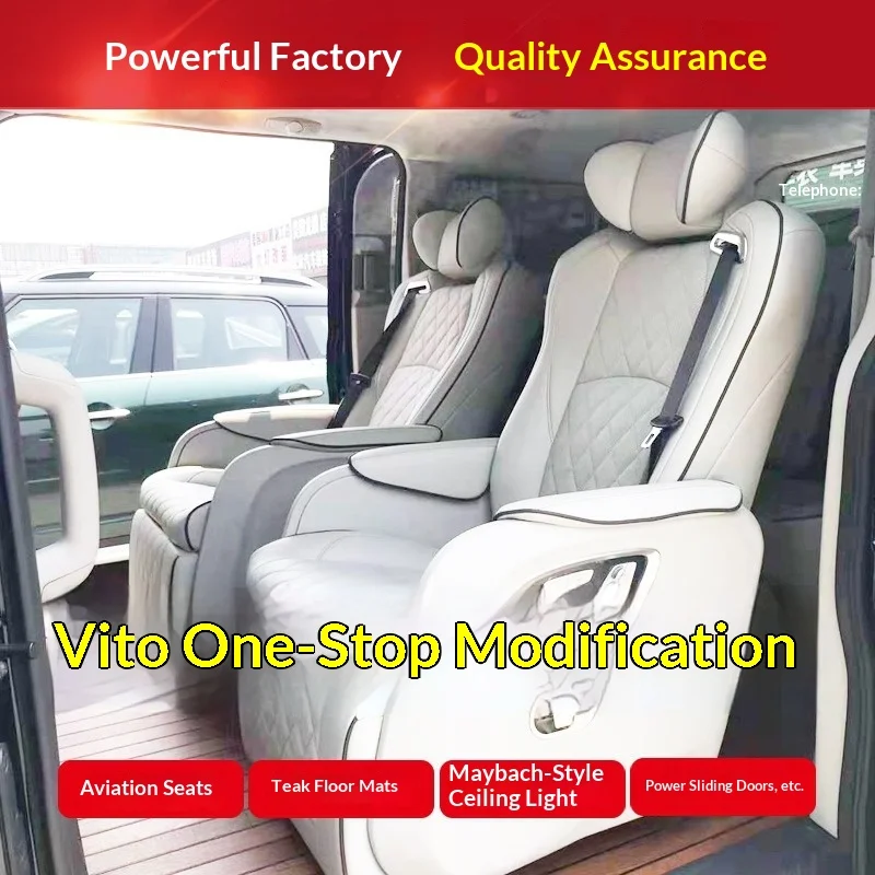 Custom Factory Wholesale Modified Car Seats & Recliners VIP Van Genuine Leather Car Seats
