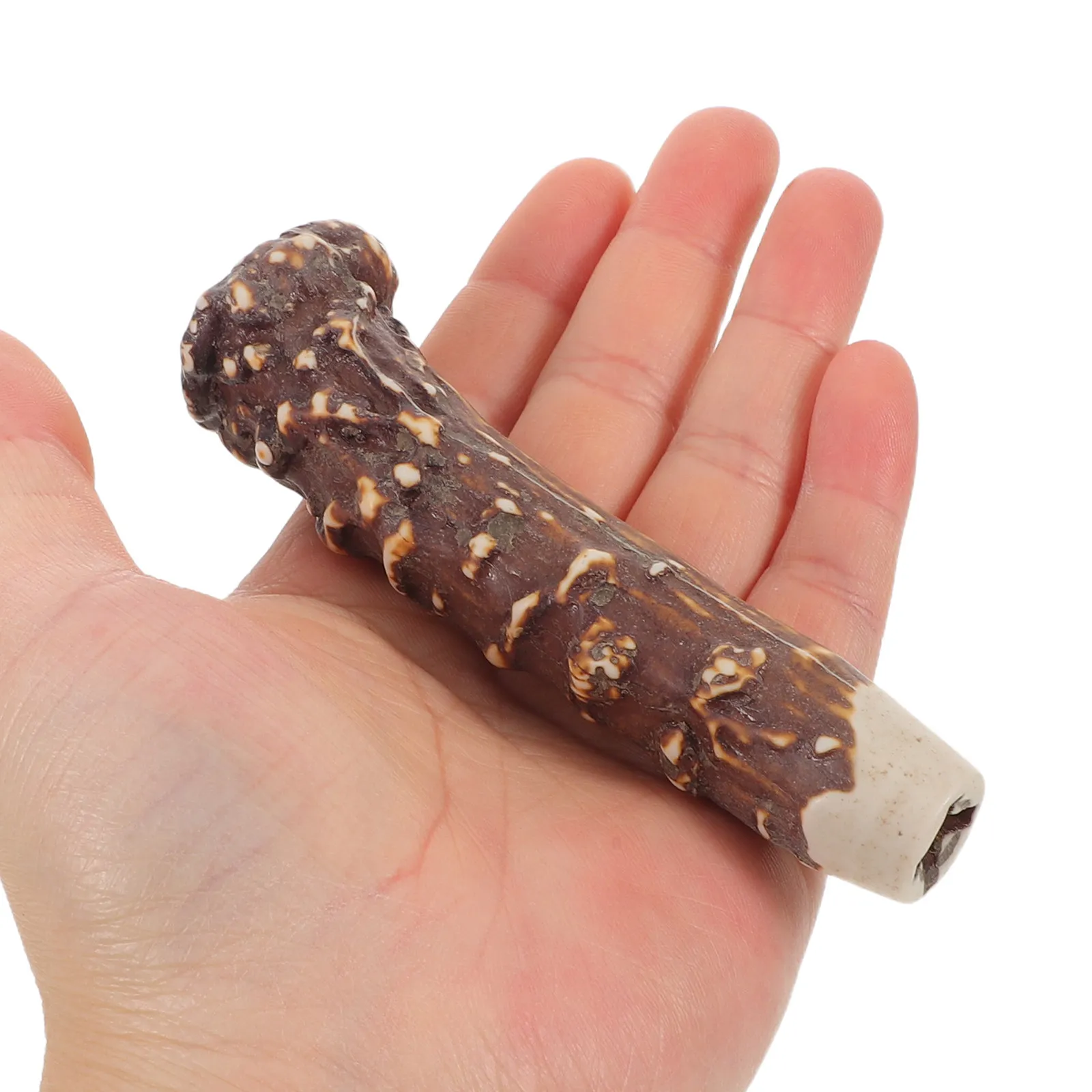 Chef Knife Handle Resin Imitation Stag Antler Horn 4.32x1.26x1.26in Replacement Cutter Handle Grip for DIY Kitchen Knife Making