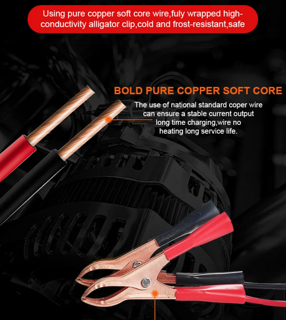 Cargador de batería de coche de la UE, reparación de Pulsos Eléctricos de 12V, 2A, batería de plomo ácido seca y húmeda con pantalla LED, cargador de batería de Moto y camión